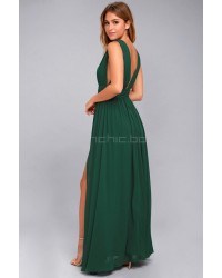 Heavenly Hues Forest Green Maxi Dress